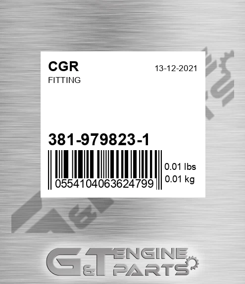 381-979823-1 Fitting for CGR