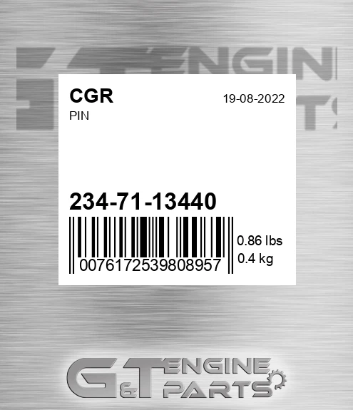 234-71-13440 Pin for CGR