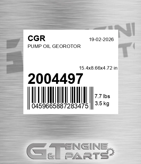 2004497 Pump Oil Georotor