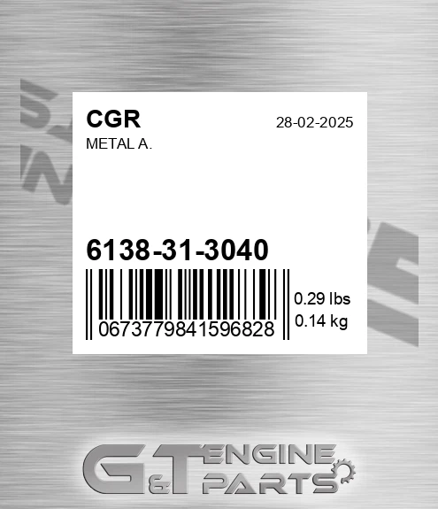 6138-31-3040 Metal A.