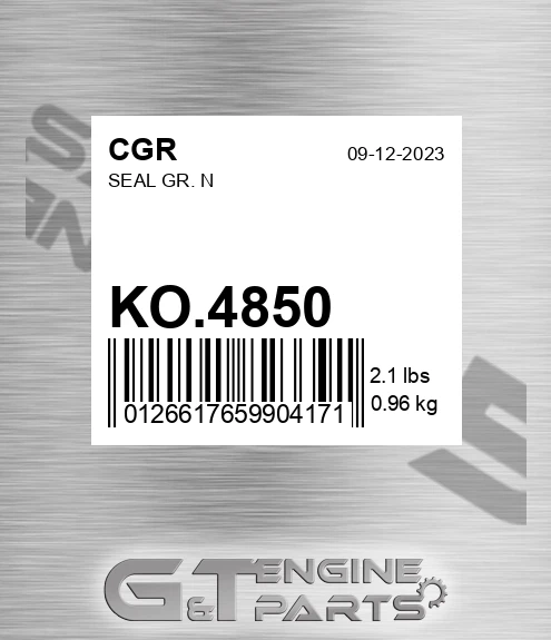 KO.4850 Seal Gr. N