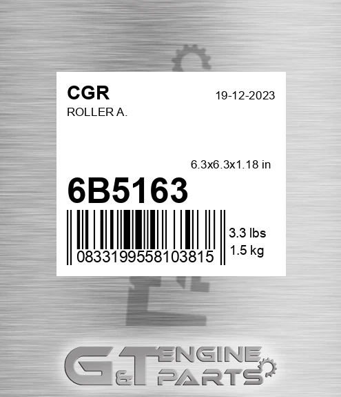 6B5163 Roller A.