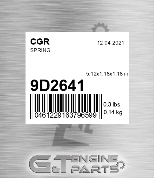 9D2641 CGR Spring