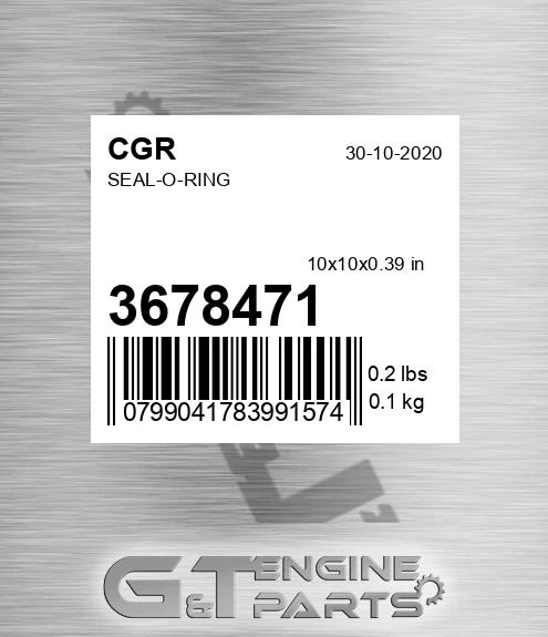 3678471 CGR Seal-o-ring