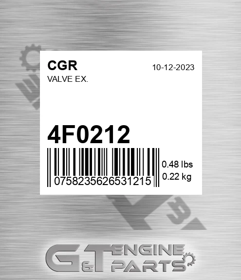 4F0212 CGR Valve Ex.