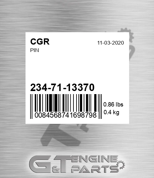 234-71-13370 Pin for CGR