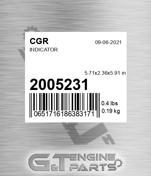 2005231 Indicator