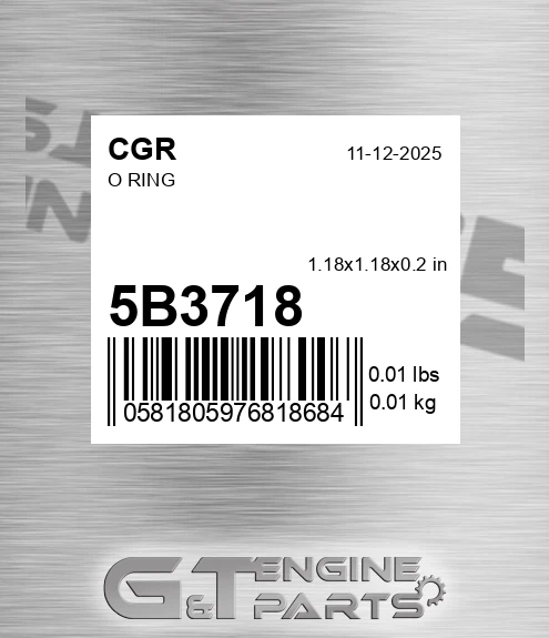 5B3718 O Ring