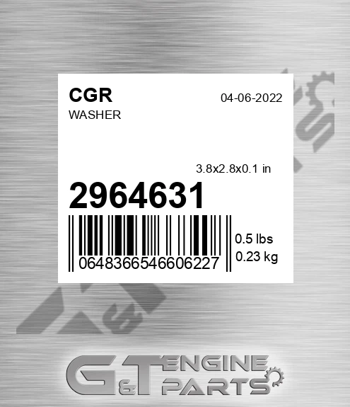 2964631 CGR Washer