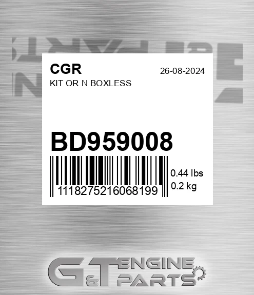 BD959008 Kit Or N Boxless