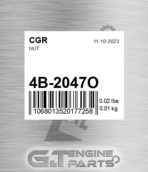4B-2047O CGR Nut