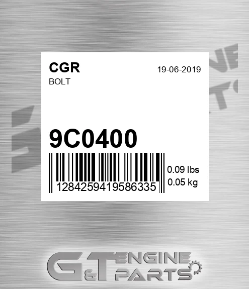 9C0400 Bolt