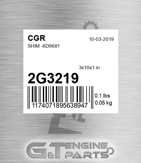 2G3219 CGR Shim -6d9681