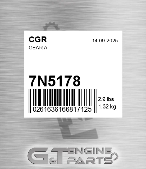 7N5178 Gear A- for CGR