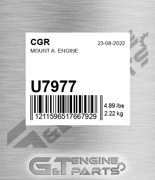 U7977 CGR Mount A. Engine