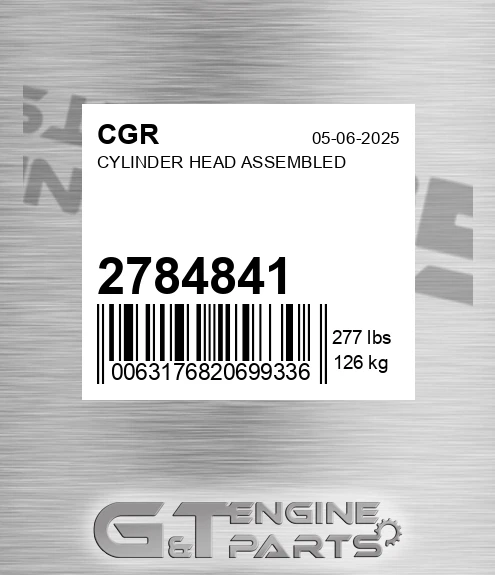 2784841 Cylinder Head Assembled