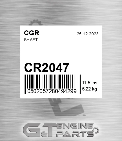 CR2047 CGR Shaft