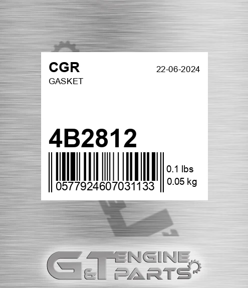 4B2812 CGR Gasket
