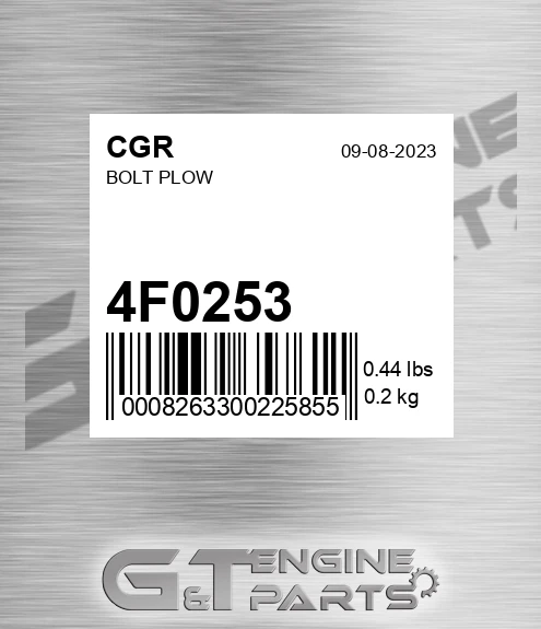 4F0253 CGR Bolt Plow