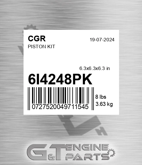 6I4248PK CGR Piston Kit
