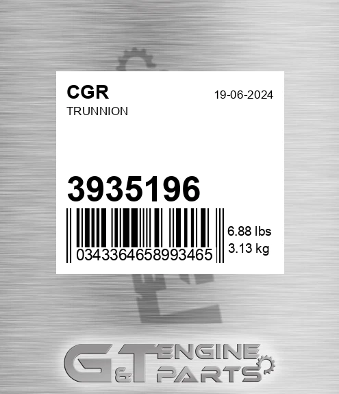 3935196 CGR Trunnion