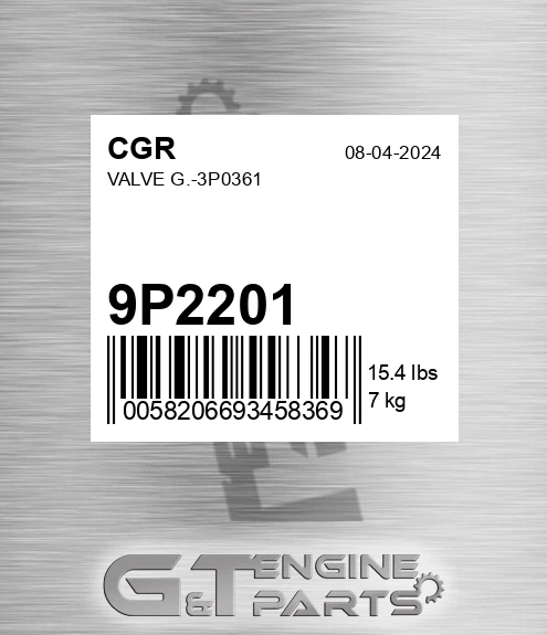 9P2201 Valve G.-3p0361