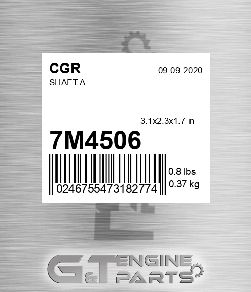 7M4506 Shaft A.
