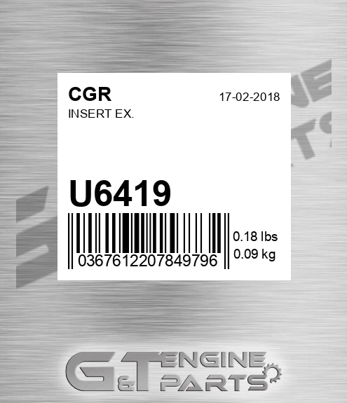 U6419 Insert Ex.
