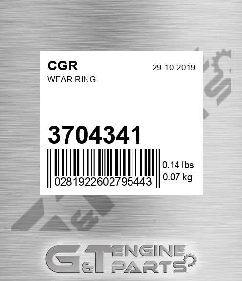 3704341 Wear Ring
