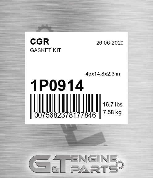 1P0914 CGR Gasket Kit