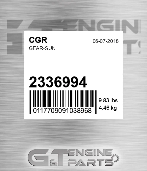 2336994 Gear-sun for CGR