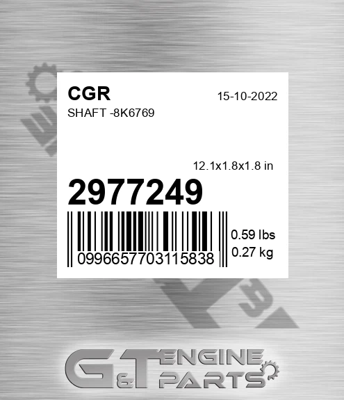 2977249 Shaft -8k6769