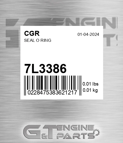 7L3386 Seal O Ring