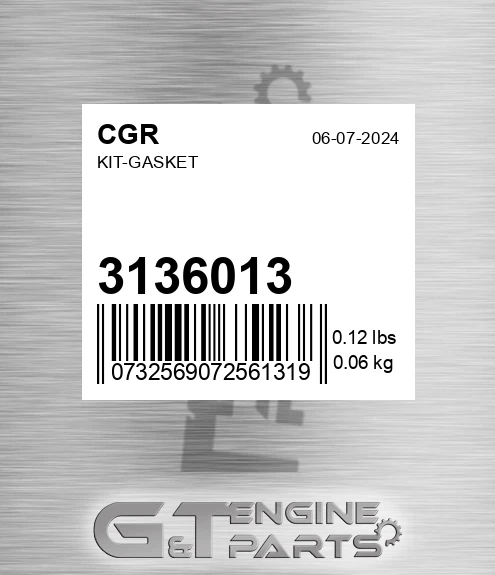 3136013 CGR Kit-gasket