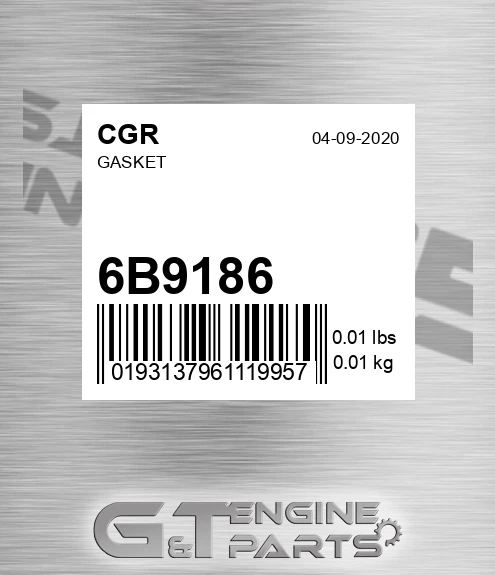 6B9186 CGR Gasket