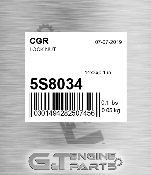 5S8034 Lock Nut