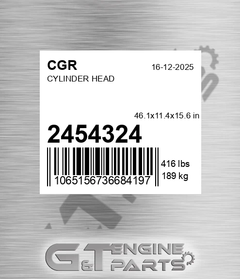 2454324 CGR Cylinder Head