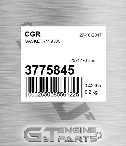 3775845 Gasket -7n9335