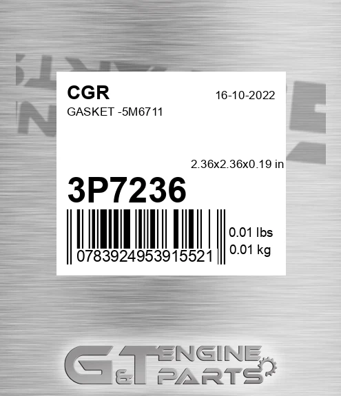 3P7236 Gasket -5m6711