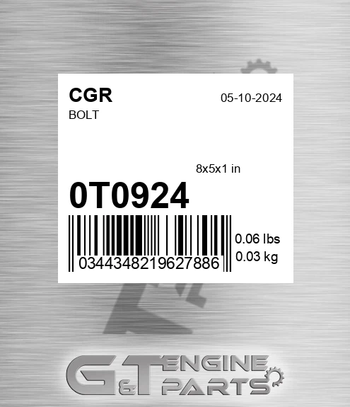 0T0924 CGR Bolt