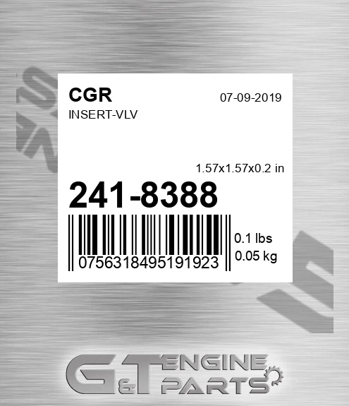 241-8388 Insert-vlv