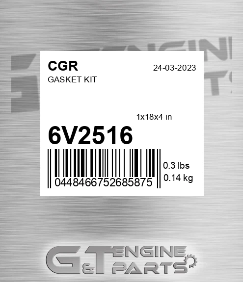 6V2516 CGR Gasket Kit