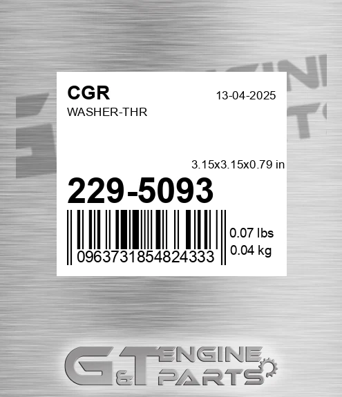 229-5093 Washer-thr