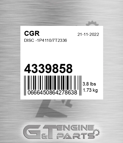 4339858 CGR Disc -1p4110/7t2336