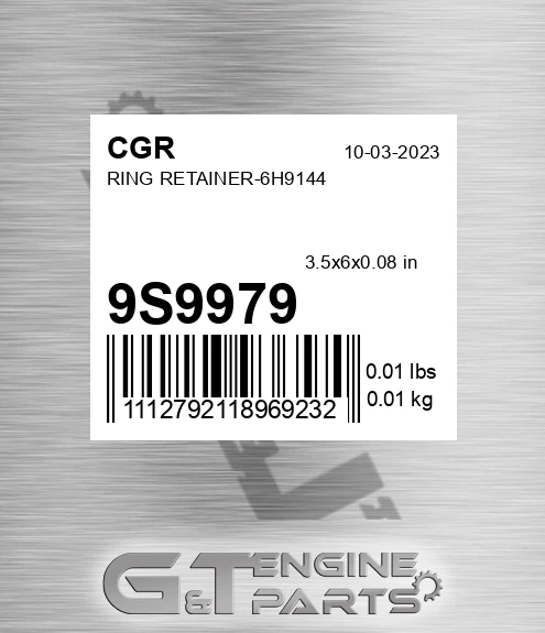 9S9979 CGR Ring Retainer-6h9144