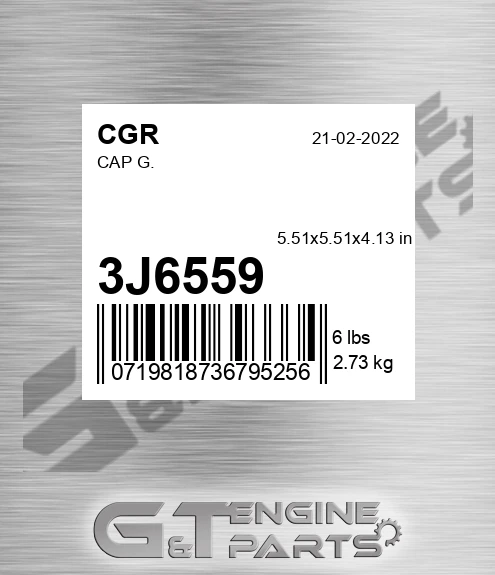 3J6559 Cap G.