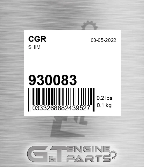 930083 CGR Shim