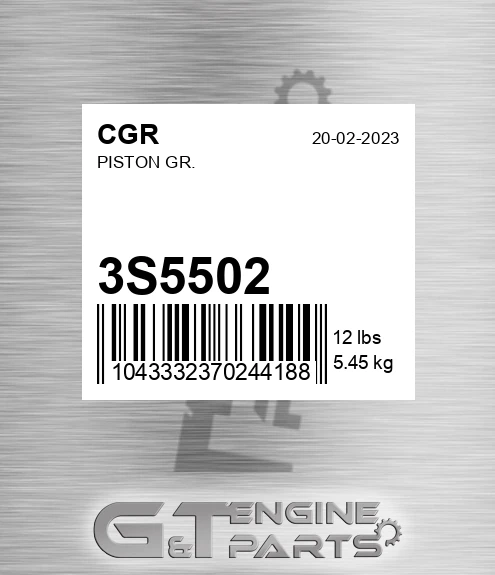 3S5502 Piston Gr.