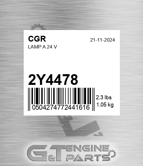 2Y4478 CGR Lamp A 24 V