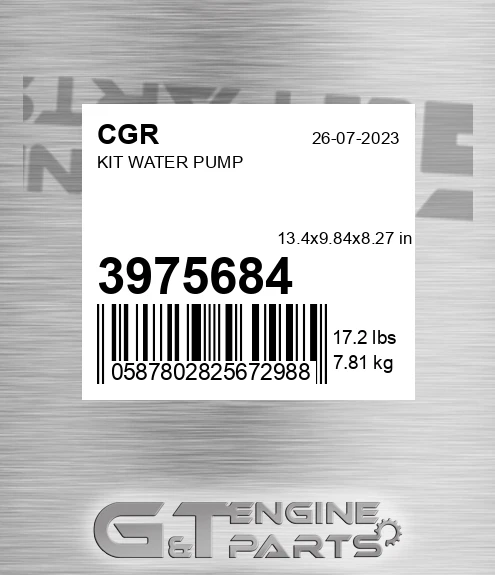 3975684 CGR Kit Water Pump